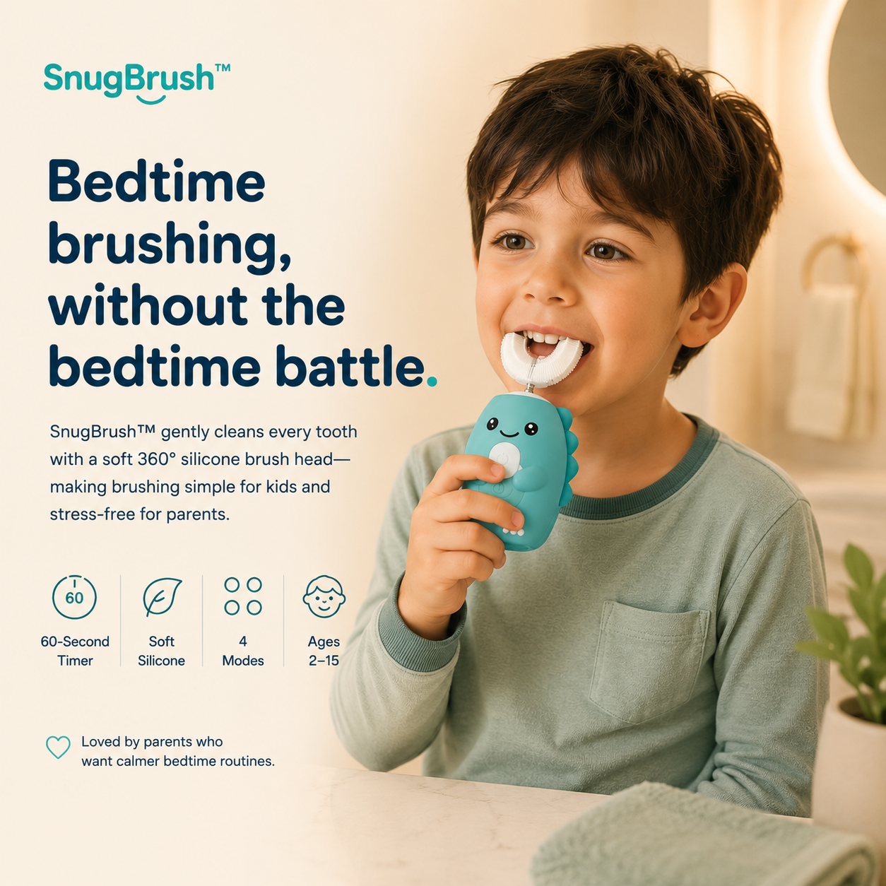 SnugBrush 360 Sonic Kids Toothbrush